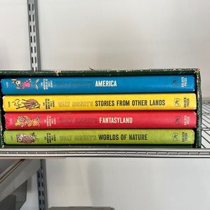 Vintage "The Wonderful World Of Walt Disney" 4 Book Set, 1965 Golden Press